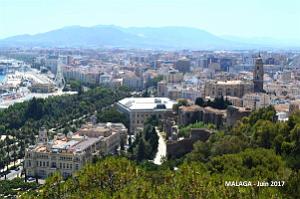 010- Malaga vue du Gibralfaro